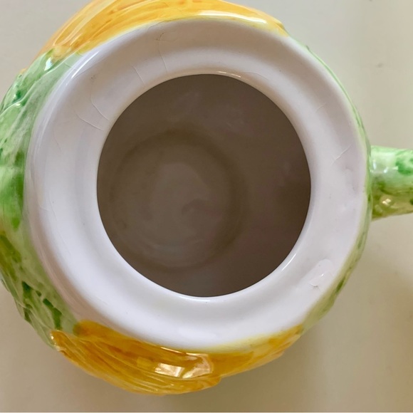 Vintage 1991 Seymour Mann Sunflower Teapot Hand Painted - Picture 8 of 13